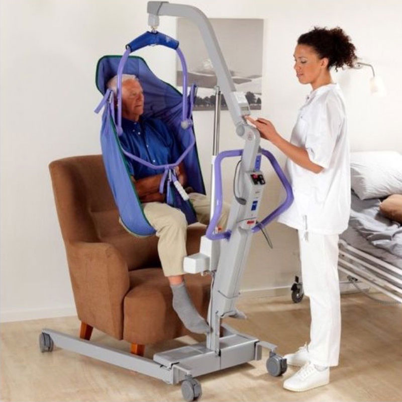 Patient using Floor Lift equipment