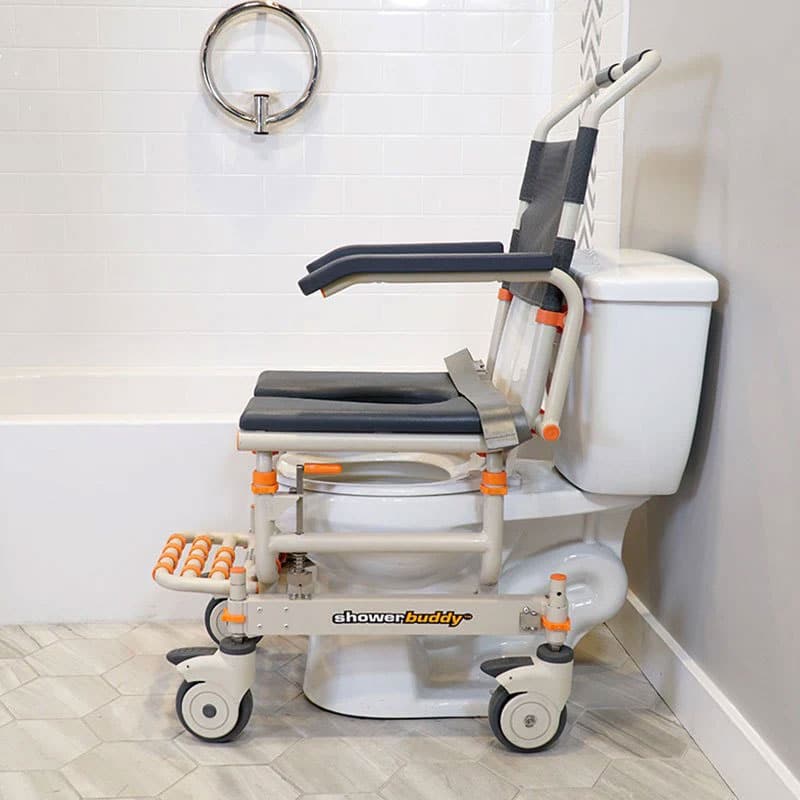 ShowerBuddy SB1 shower chair over toilet ShowerBuddy SB1 shower chair over toilet