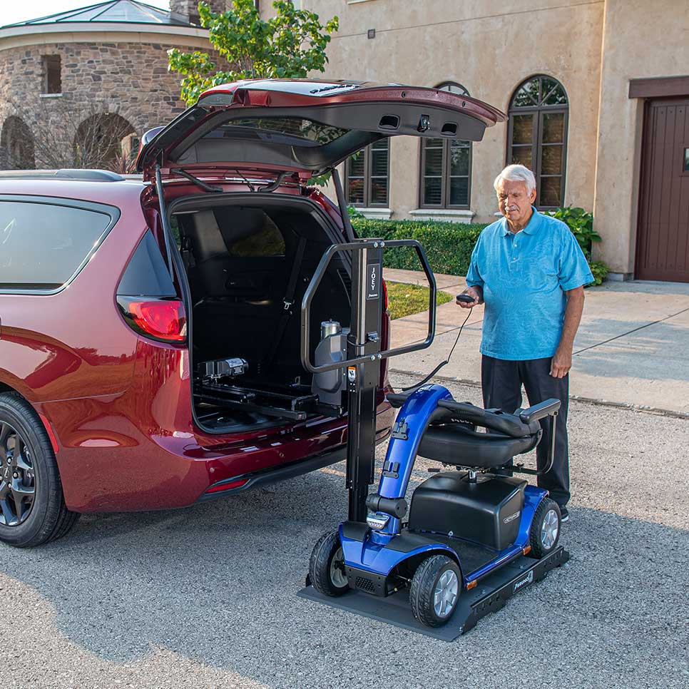 Bruno Joey Scooter Lift Hoyer Maxi Move floor lift for rental
