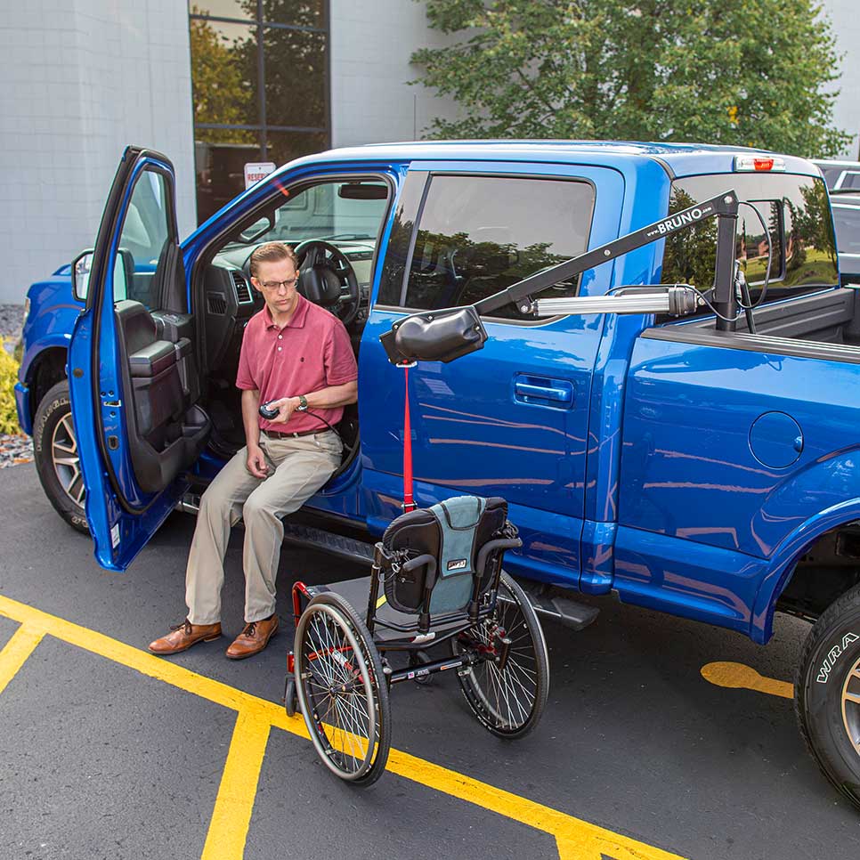 Bruno Out-Rider Lift Hoyer Maxi Move floor lift for rental